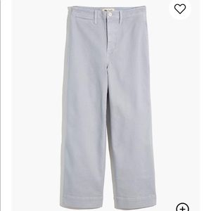 New W/o Tags Madewell Slim Emmett Wide-Leg Crop